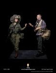 Arm Flash photography Military person Military camouflage Gesture